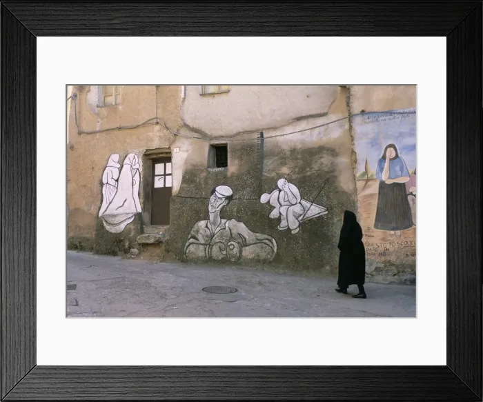 Framed Print : Orgosolo village Framed Print : Orgosolo village
