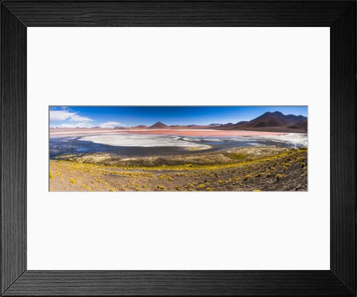 Framed Print : Laguna Colorada (Red Lagoon), a salt lake in the Altiplano of Bolivia in Eduardo Framed Print : Laguna Colorada (Red Lagoon), a salt lake in the Altiplano of Bolivia in Eduardo