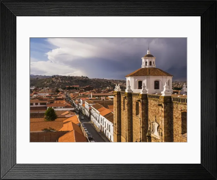 Framed Print : Historic City of Sucre seen from Iglesia Nuestra Senora de La Merced (Church of Our Lady of Mercy) Framed Print : Historic City of Sucre seen from Iglesia Nuestra Senora de La Merced (Church of Our Lady of Mercy)