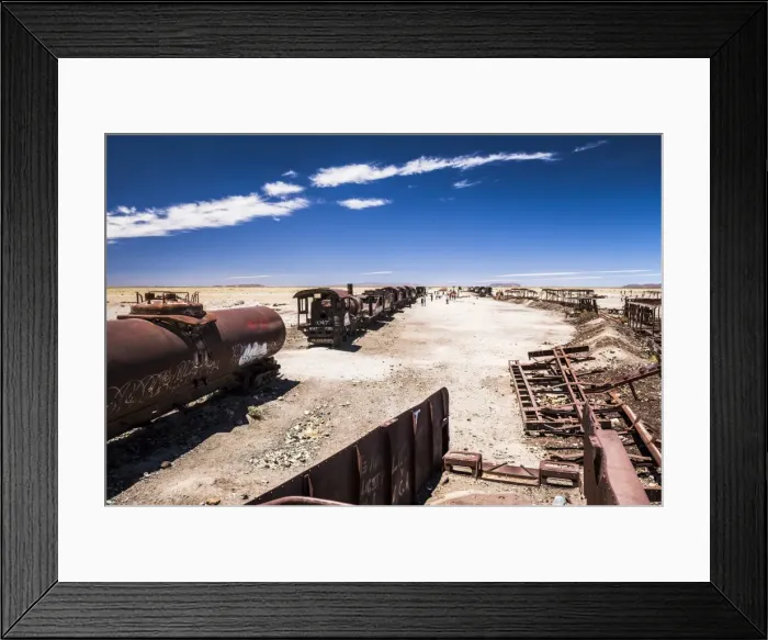 Framed Print : Train Cemetery (Train Graveyard), Uyuni, Bolivia, South America Framed Print : Train Cemetery (Train Graveyard), Uyuni, Bolivia, South America