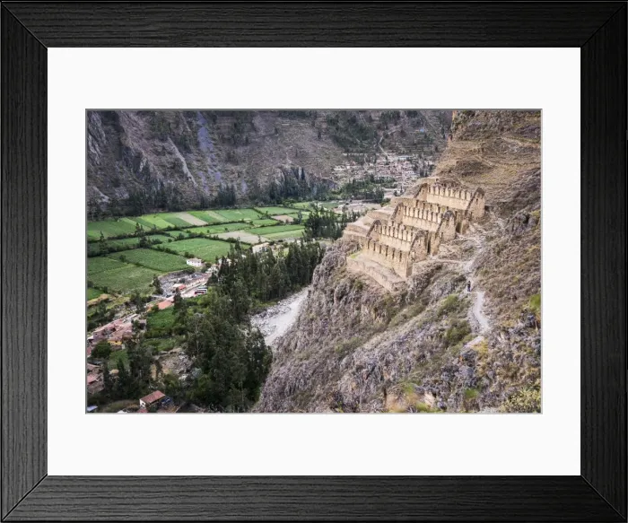 Framed Print : Pinkullyuna Inca Storehouses above Ollantaytambo, Sacred Valley of the Incas (Urubamba Valley) Framed Print : Pinkullyuna Inca Storehouses above Ollantaytambo, Sacred Valley of the Incas (Urubamba Valley)