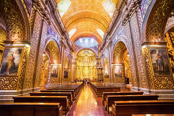 La Iglesia de la Compania de Jesus, City of Quito, Ecuador, South America