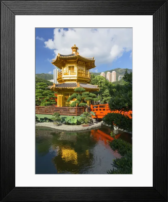 Framed Print : Pagoda in Nan Lian Garden at Chi Lin Nunnery, Diamond Hill, Kowloon, Hong Kong, China Framed Print : Pagoda in Nan Lian Garden at Chi Lin Nunnery, Diamond Hill, Kowloon, Hong Kong, China