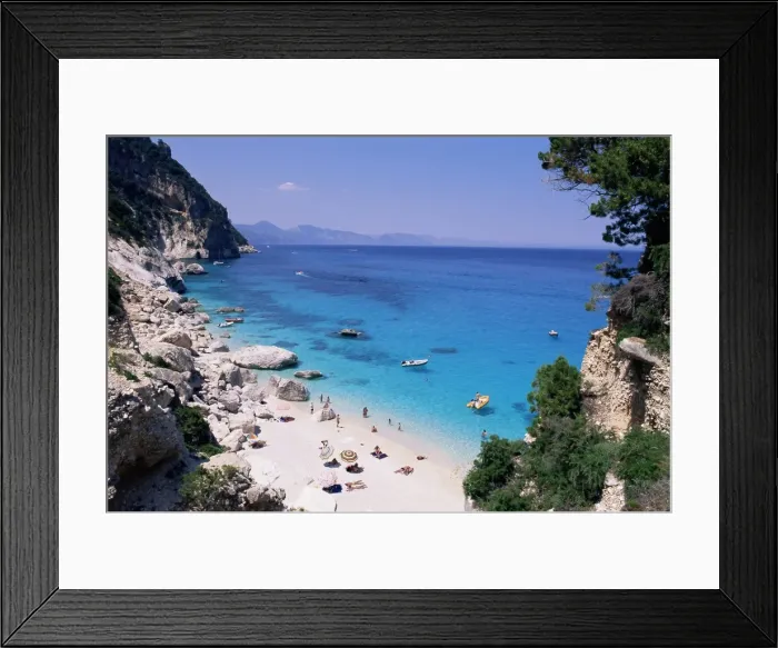 Framed Print : Bay and beach Framed Print : Bay and beach
