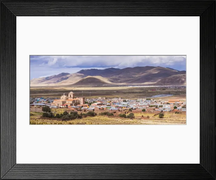 Framed Print : Pucara seen from Pukara Inca Ruins, Puno Region, Peru, South America Framed Print : Pucara seen from Pukara Inca Ruins, Puno Region, Peru, South America