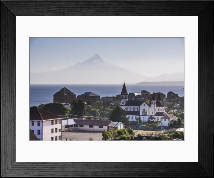Framed Print : Sacred Heart of Jesus Catholic Church (Iglesia Sagrado Corazon de Jesus) with Llanquihue Lake Framed Print : Sacred Heart of Jesus Catholic Church (Iglesia Sagrado Corazon de Jesus) with Llanquihue Lake