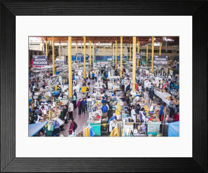 Framed Print : San Camilo Market (Mercado San Camilo), Arequipa, Peru, South America Framed Print : San Camilo Market (Mercado San Camilo), Arequipa, Peru, South America