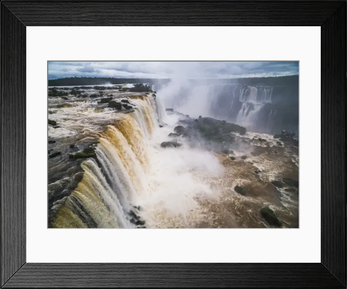 Framed Print : Iguazu Falls (Iguacu Falls) (Cataratas del Iguazu), UNESCO World Heritage Site, seen Framed Print : Iguazu Falls (Iguacu Falls) (Cataratas del Iguazu), UNESCO World Heritage Site, seen