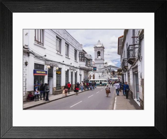 Framed Print : Historic City of Sucre, UNESCO World Heritage Site, Bolivia, South America Framed Print : Historic City of Sucre, UNESCO World Heritage Site, Bolivia, South America
