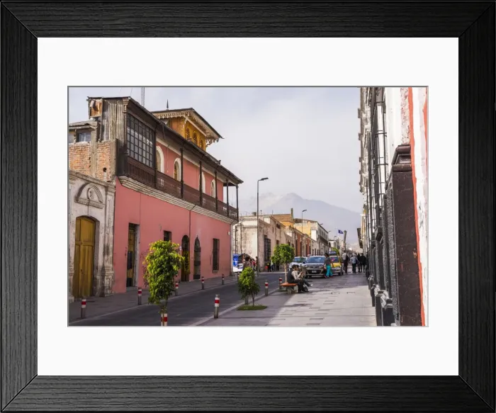 Framed Print : Chachani Volcano seen from Arequipa, Peru, South America Framed Print : Chachani Volcano seen from Arequipa, Peru, South America