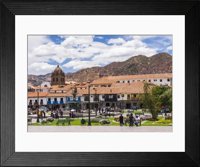 Framed Print : Plaza de Armas, UNESCO World Heritage Site, Cusco (Cuzco), Cusco Region, Peru, South Framed Print : Plaza de Armas, UNESCO World Heritage Site, Cusco (Cuzco), Cusco Region, Peru, South