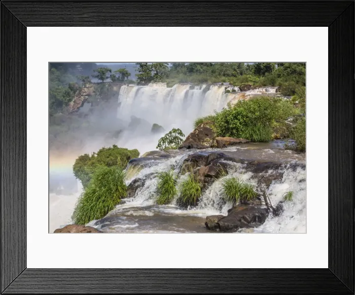 Framed Print : A view from the upper trail, Iguazu Falls National Park, UNESCO World Heritage Site Framed Print : A view from the upper trail, Iguazu Falls National Park, UNESCO World Heritage Site