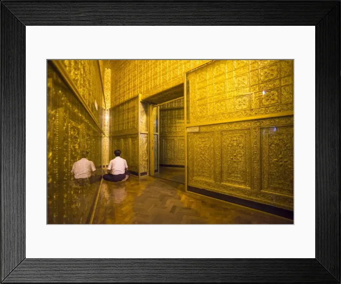 Framed Print : Man praying at Botataung Pagoda, Yangon (Rangoon), Myanmar (Burma), Asia Framed Print : Man praying at Botataung Pagoda, Yangon (Rangoon), Myanmar (Burma), Asia