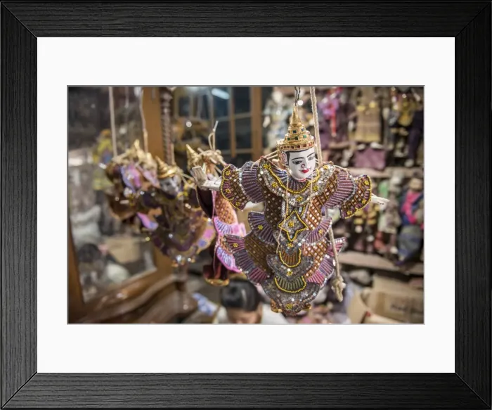 Framed Print : Puppets, Mandalay, Mandalay Region, Myanmar (Burma), Asia Framed Print : Puppets, Mandalay, Mandalay Region, Myanmar (Burma), Asia