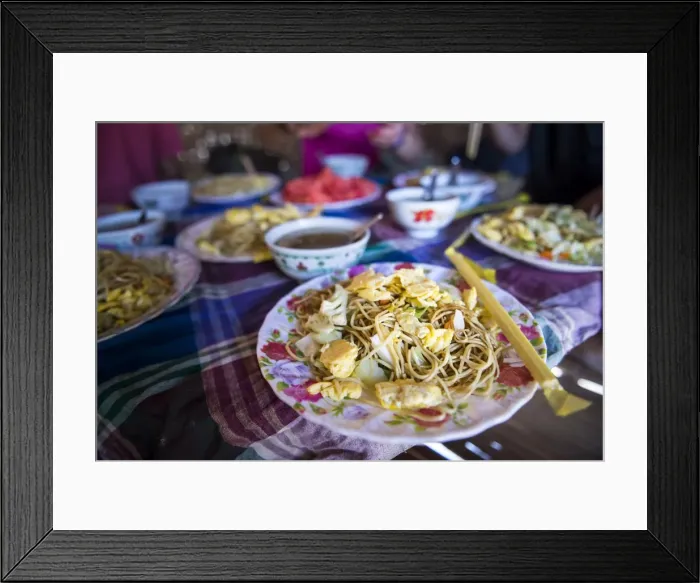 Framed Print : Traditional Burmese noodles, Myanmar (Burma), Asia Framed Print : Traditional Burmese noodles, Myanmar (Burma), Asia