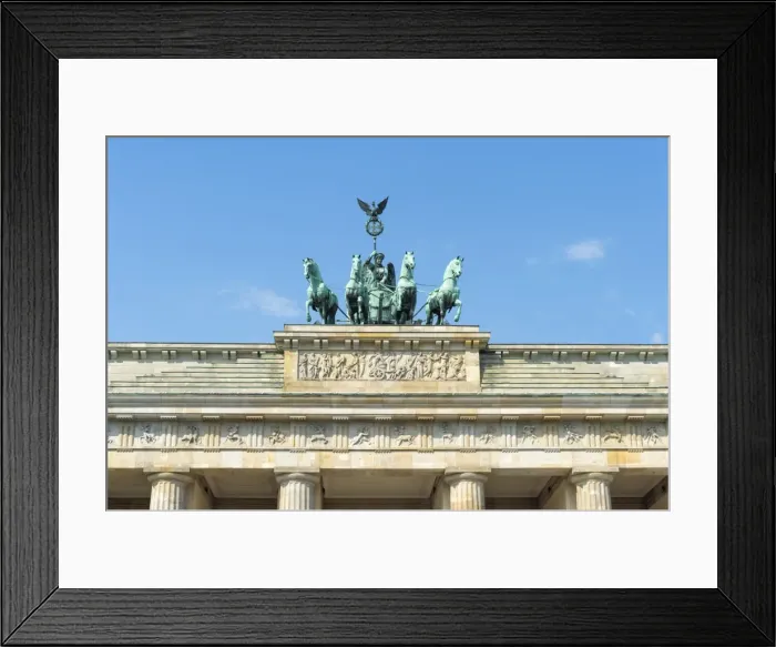Framed Print : Quadriga on top of the Brandenburger Tor, Berlin, Brandenburg, Germany, Europe Framed Print : Quadriga on top of the Brandenburger Tor, Berlin, Brandenburg, Germany, Europe