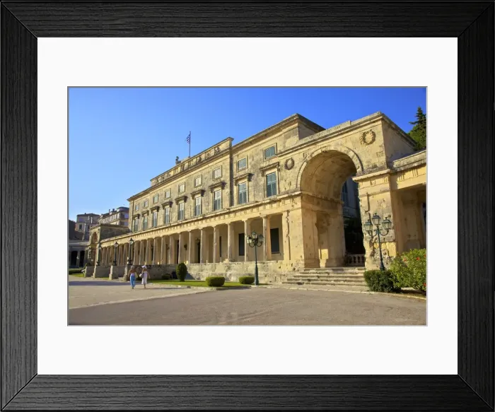 Framed Print : The Palace of St. Michael and St. George, Corfu Old Town, Corfu, The Ionian Islands Framed Print : The Palace of St. Michael and St. George, Corfu Old Town, Corfu, The Ionian Islands
