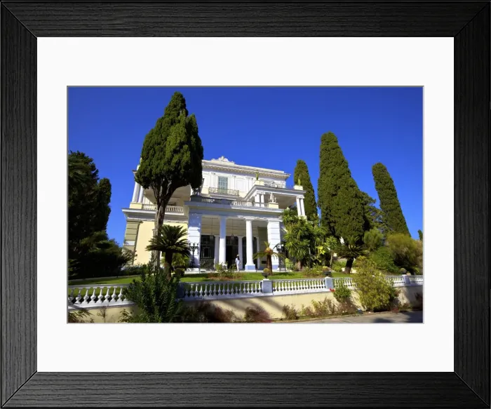 Framed Print : Achilleion Palace, Corfu, The Ionian Islands, Greek Islands, Greece, Europe Framed Print : Achilleion Palace, Corfu, The Ionian Islands, Greek Islands, Greece, Europe