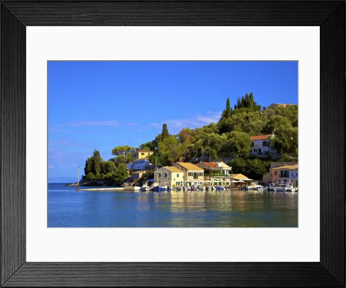 Framed Print : Loggos Harbour, Paxos, The Ionian Islands, Greek Islands, Greece, Europe Framed Print : Loggos Harbour, Paxos, The Ionian Islands, Greek Islands, Greece, Europe