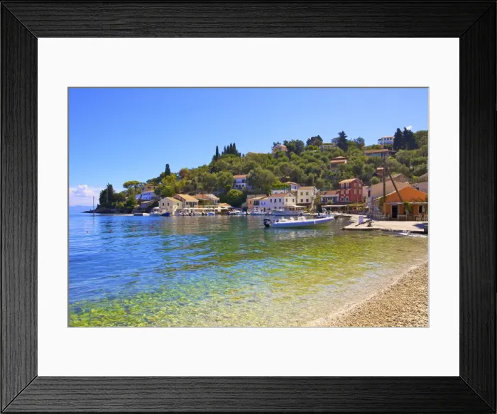 Framed Print : Loggos Harbour, Paxos, The Ionian Islands, Greek Islands, Greece, Europe Framed Print : Loggos Harbour, Paxos, The Ionian Islands, Greek Islands, Greece, Europe