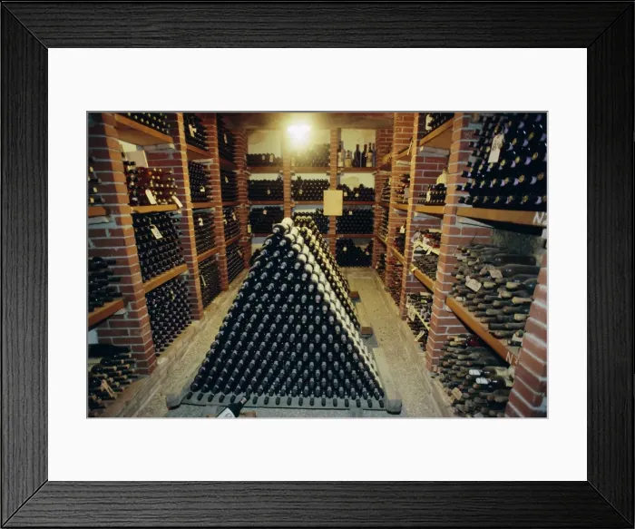 Framed Print : Wine cellar