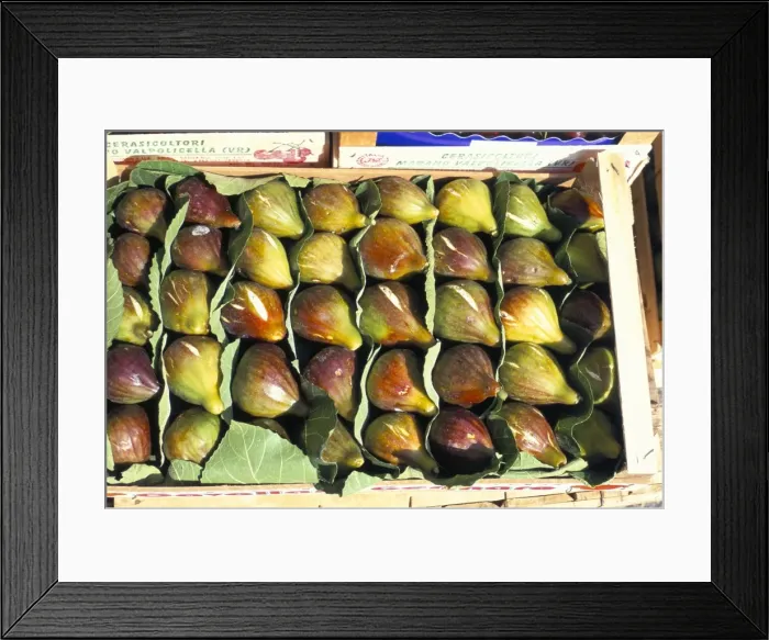 Framed Print : A box of figs for sale in a market Framed Print : A box of figs for sale in a market