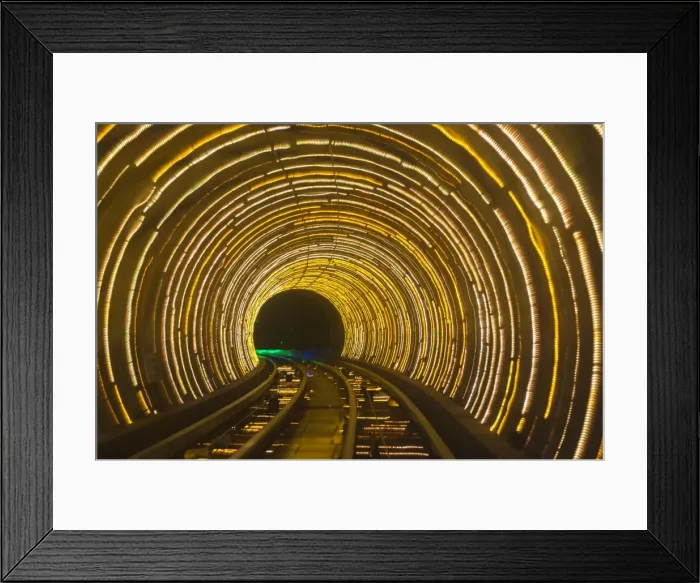 Framed Print : Bund Sightseeing Tunnel, Pudong, Shanghai, China, Asia Framed Print : Bund Sightseeing Tunnel, Pudong, Shanghai, China, Asia
