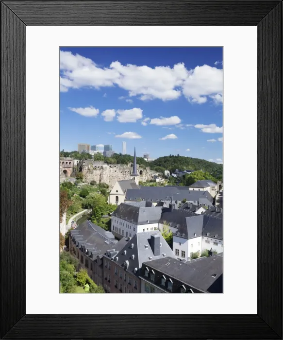 Framed Print : View over the old town with Neumunster Abbey, UNESCO World Heritage Site, in Framed Print : View over the old town with Neumunster Abbey, UNESCO World Heritage Site, in