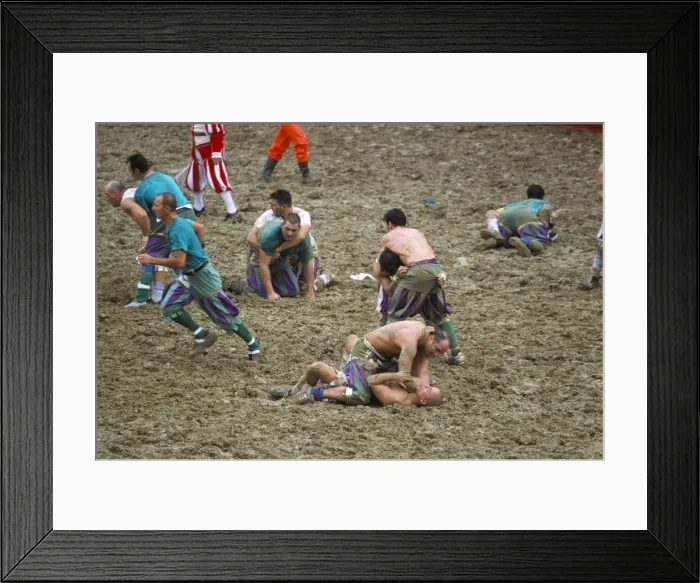 Framed Print : Football in 16th century style Framed Print : Football in 16th century style