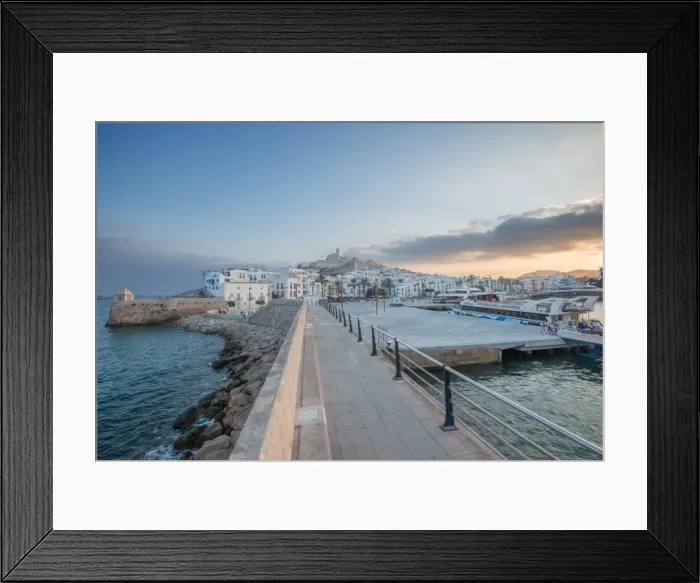 Framed Print : Ibiza Town with its castillo overlooking Dalt Villa, the old town part, and the port Framed Print : Ibiza Town with its castillo overlooking Dalt Villa, the old town part, and the port