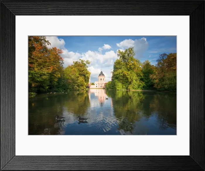 Framed Print : Red Mosque and reflections in autumn, Schwetzingen, Baden-Wurttemberg, Germany, Europe Framed Print : Red Mosque and reflections in autumn, Schwetzingen, Baden-Wurttemberg, Germany, Europe