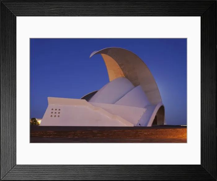 Framed Print : Auditorium by the architect Santiago Calatrava, Santa Cruz, Tenerife, Canary Islands Framed Print : Auditorium by the architect Santiago Calatrava, Santa Cruz, Tenerife, Canary Islands