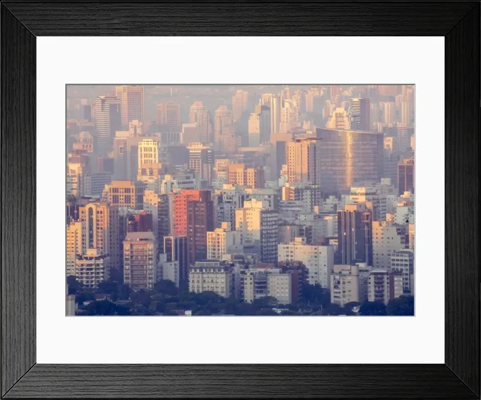 Framed Print : A view of the Sao Paulo skyline from Jardins, Sao Paulo, Brazil, South America Framed Print : A view of the Sao Paulo skyline from Jardins, Sao Paulo, Brazil, South America