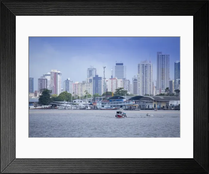 Framed Print : Belem city and the Guama River in the Brazilian Amazon, Belem, Para, Brazil, South Framed Print : Belem city and the Guama River in the Brazilian Amazon, Belem, Para, Brazil, South