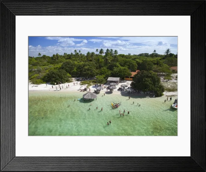 Framed Print : Aerial of lake near Jericoacoara, Ceara, Brazil, South America Framed Print : Aerial of lake near Jericoacoara, Ceara, Brazil, South America