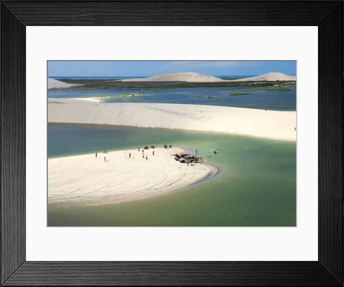 Framed Print : Aerial of dunes near Jericoacoara, Ceara, Brazil, South America Framed Print : Aerial of dunes near Jericoacoara, Ceara, Brazil, South America