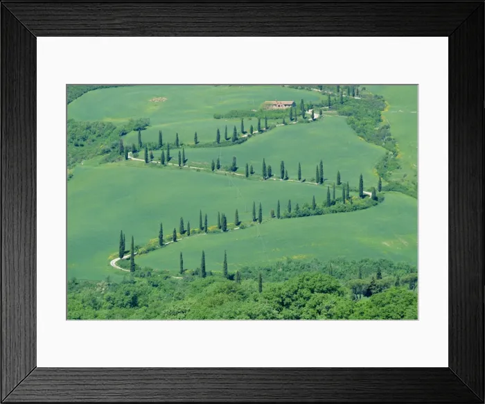 Framed Print : Road winding up hillside Framed Print : Road winding up hillside