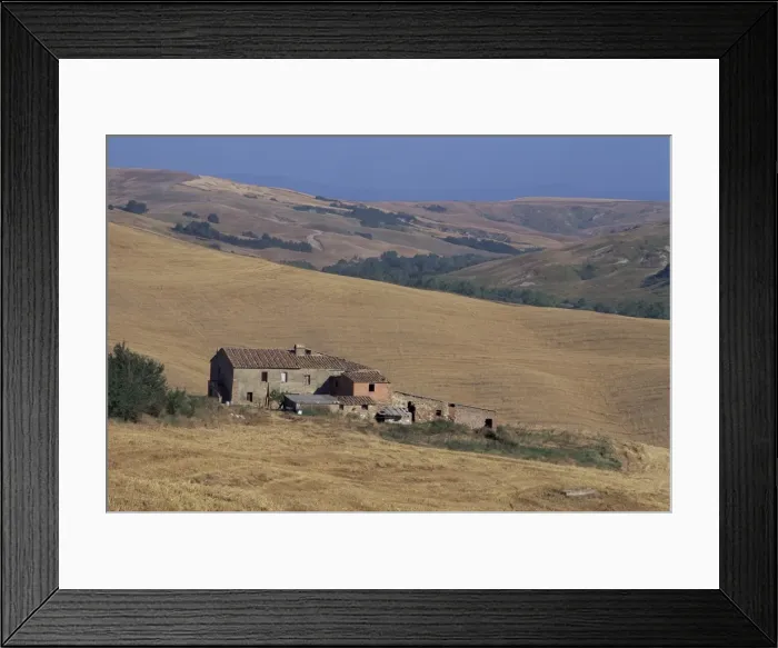 Framed Print : Ridges in hills in Siena province Framed Print : Ridges in hills in Siena province