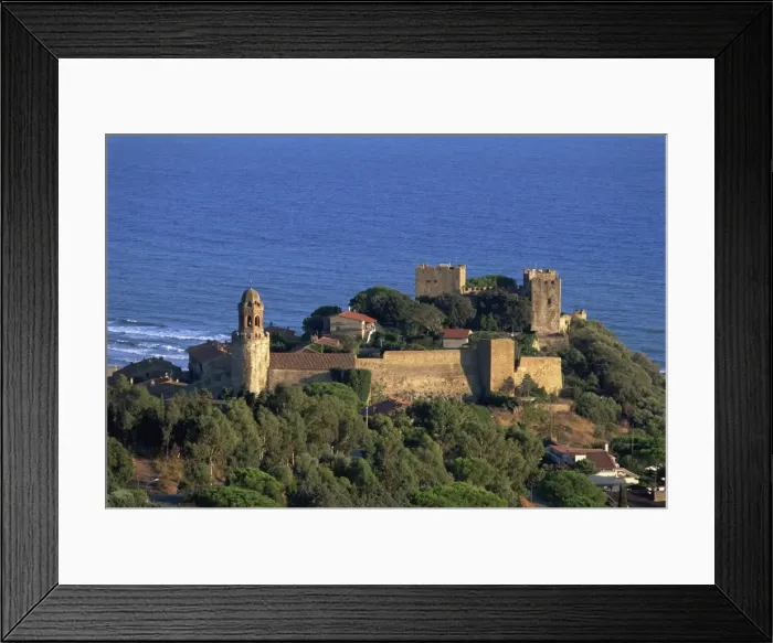 Framed Print : Village of Castigione della Pescaia Framed Print : Village of Castigione della Pescaia