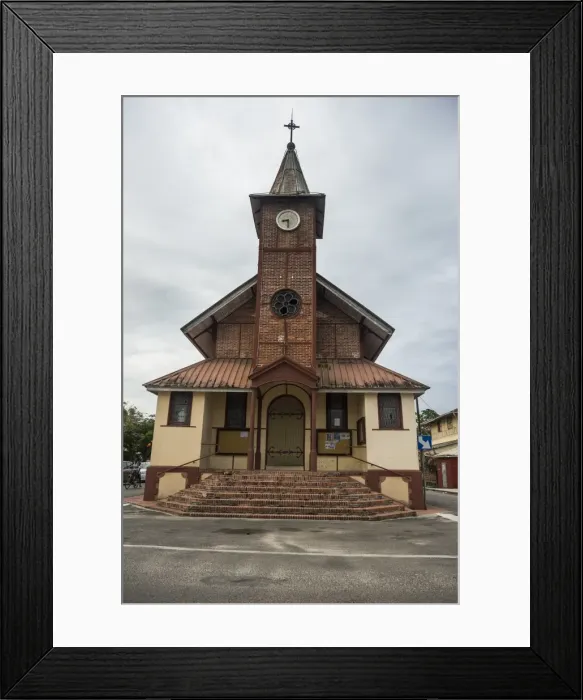 Framed Print : Church of Saint Laurent du Maroni, French Guiana, Department of France, South America Framed Print : Church of Saint Laurent du Maroni, French Guiana, Department of France, South America