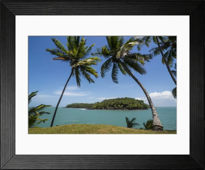 Framed Print : View of Saint Joseph from the Royal Island, Iles du Salut, French Guiana, Department of France Framed Print : View of Saint Joseph from the Royal Island, Iles du Salut, French Guiana, Department of France