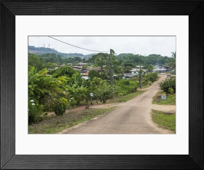 Framed Print : View over Cacao, French Guiana, Department of France, South America Framed Print : View over Cacao, French Guiana, Department of France, South America