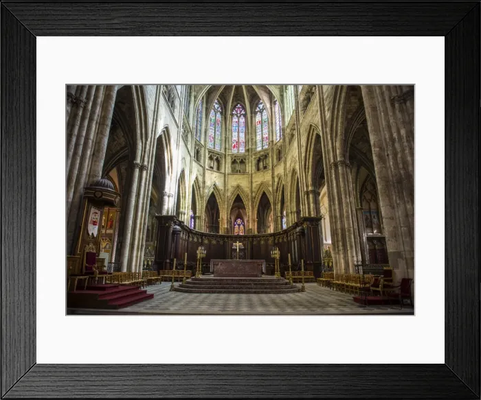 Framed Print : Interior of the Cathedral of Bordeaux, Aquitaine, France, Europe Framed Print : Interior of the Cathedral of Bordeaux, Aquitaine, France, Europe