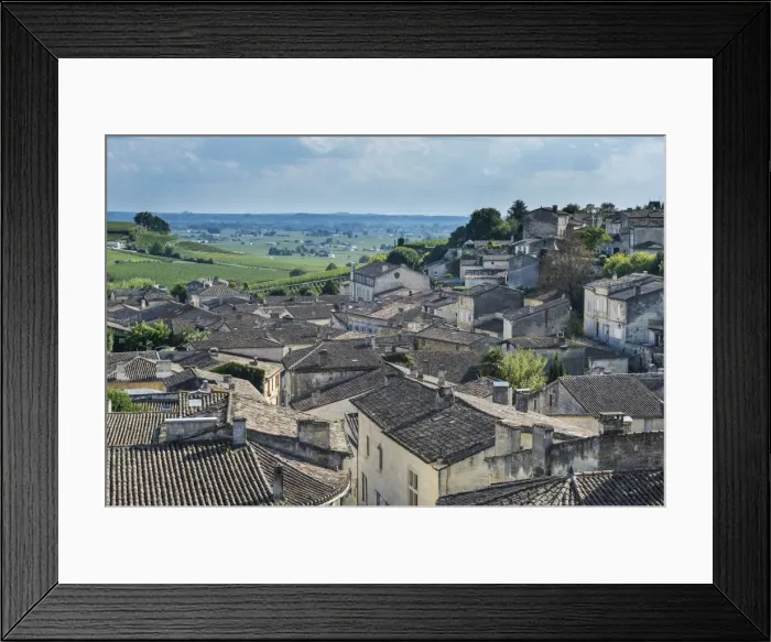 Framed Print : View over the UNESCO World Heritage Site, St. Emilion, Gironde, Aquitaine, France, Europe Framed Print : View over the UNESCO World Heritage Site, St. Emilion, Gironde, Aquitaine, France, Europe
