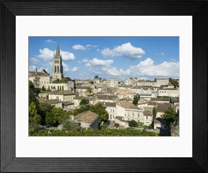 Framed Print : View over the UNESCO World Heritage Site, St. Emilion, Gironde, Aquitaine, France, Europe Framed Print : View over the UNESCO World Heritage Site, St. Emilion, Gironde, Aquitaine, France, Europe