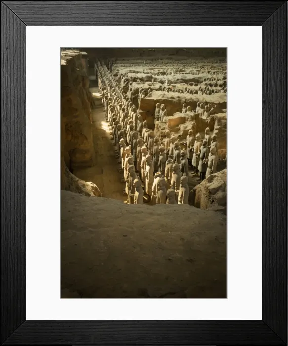 Framed Print : Pit 1, Warrtiors, Terracotta Army, UNESCO World Heritage Site, Xian, Shaanxi, China, Asia Framed Print : Pit 1, Warrtiors, Terracotta Army, UNESCO World Heritage Site, Xian, Shaanxi, China, Asia