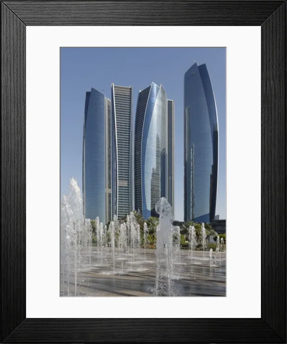 Framed Print : Etihad Towers, Abu Dhabi, United Arab Emirates, Middle East Framed Print : Etihad Towers, Abu Dhabi, United Arab Emirates, Middle East