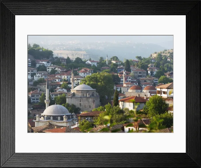 Framed Print : Old Ottoman town houses and Izzet Pasar Cami Mosque, UNESCO World Heritage Site, Safranbolu Framed Print : Old Ottoman town houses and Izzet Pasar Cami Mosque, UNESCO World Heritage Site, Safranbolu