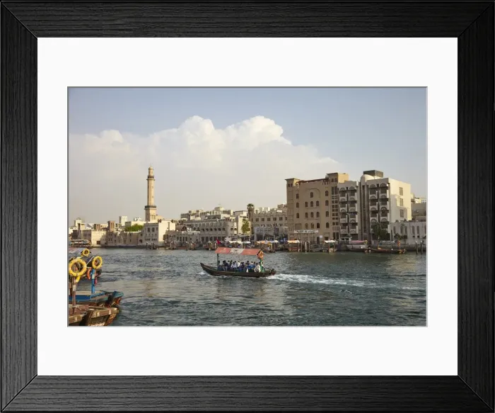 Framed Print : Dubai Creek, Dubai, United Arab Emirates, Middle East Framed Print : Dubai Creek, Dubai, United Arab Emirates, Middle East