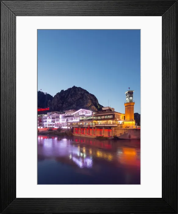 Framed Print : Hatuniye Mahallesi historic neighbourhood on the river Yesilirmak, Amasya, Central Anatolia Framed Print : Hatuniye Mahallesi historic neighbourhood on the river Yesilirmak, Amasya, Central Anatolia
